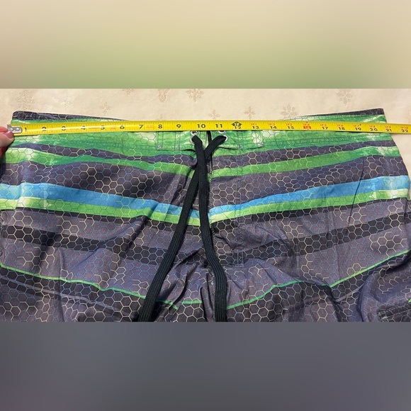 EUC Sonoma Green and Gray Swim Shorts Men’s XXL, Velcro waist & 3 pockets - Picture 8 of 9